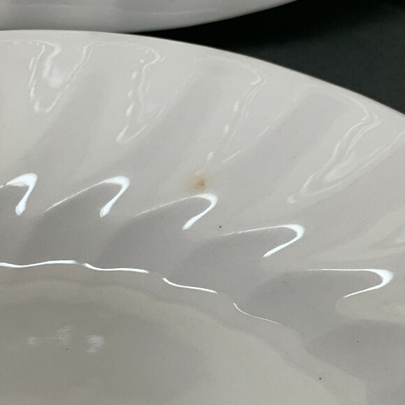 Johnson Bros Brothers White Swirl Salad Bread and Butter Plates Lot of 6 - Picture 7 of 7
